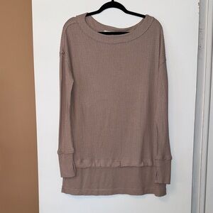 We The Free Taupe Knit Shirt